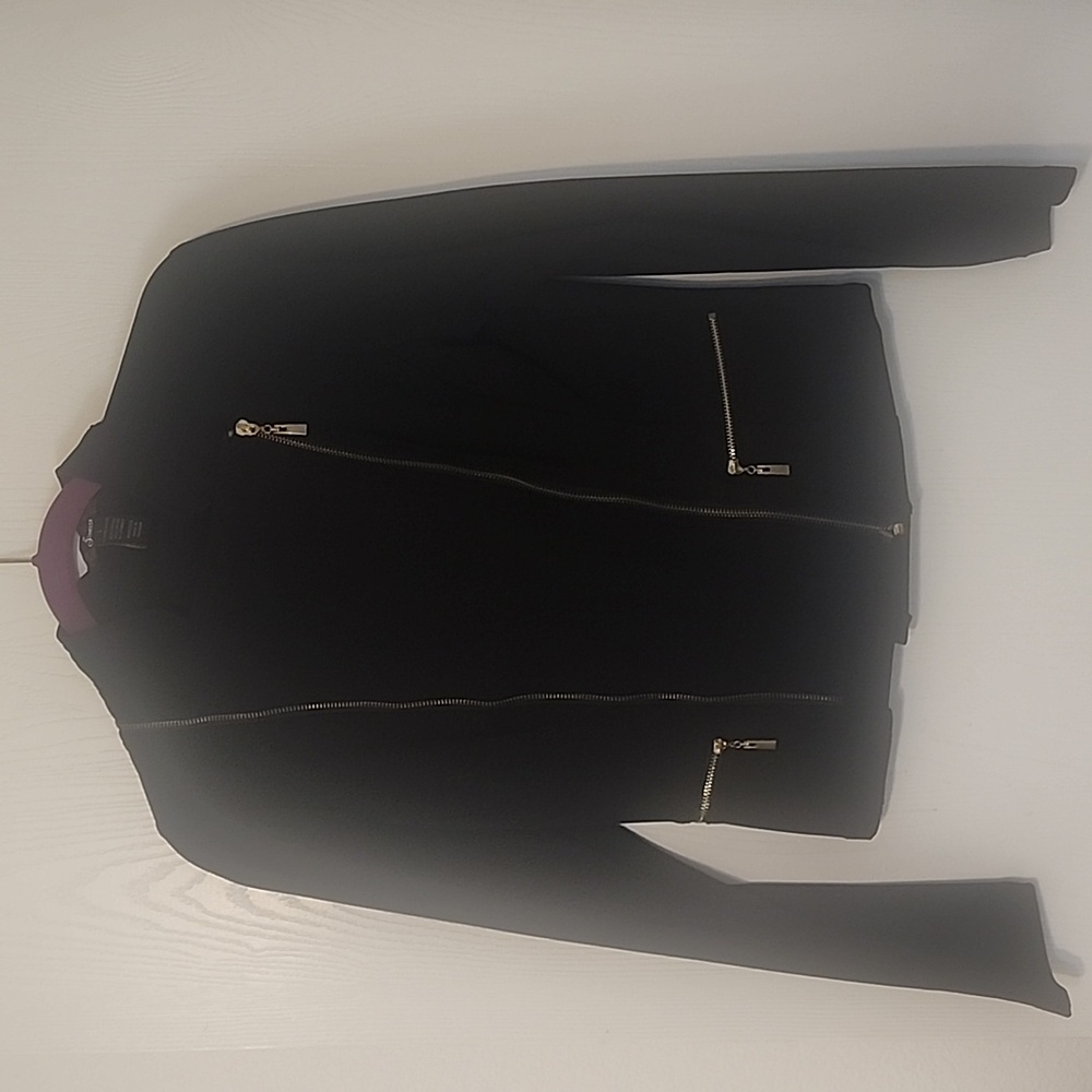 Finesse Black Blazer with Gold Accents